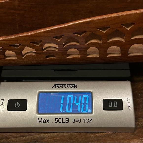 Vintage Wood Letter Organizer 2 Slot Design with Intricate Lattice Cutwork India - Picture 9 of 9